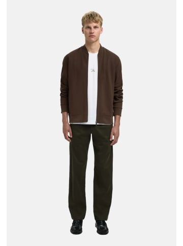 SELECTED HOMME Sweatjacke 'Mack' in braun