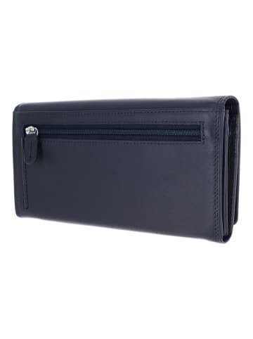 Golden Head Polo Geldbörse RFID Schutz Leder 19 cm in marineblau