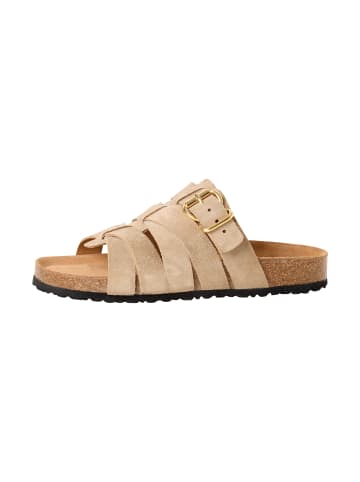 Tamaris Flache Sandalen aus Leder Braun