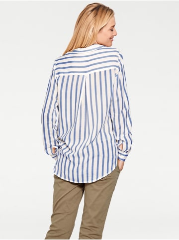 Heine Streifenbluse in bleu-ecru