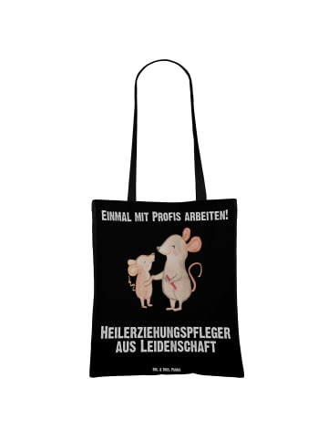Mr. & Mrs. Panda Shopping Tasche Heilerziehungspfleger Leidensch... in Schwarz