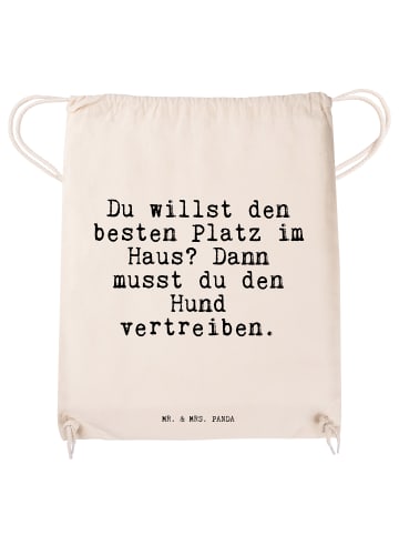 Mr. & Mrs. Panda Beutel Du willst den besten... mit Spruch in Creme