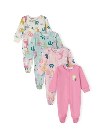 Minoti 4er. Set: Strampler 24babypack5 in mauve