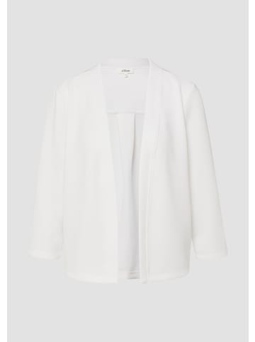 s.Oliver Sweatshirt Jacke in 0210_weiß