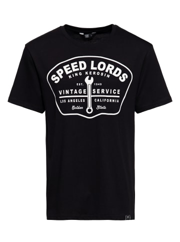 King Kerosin King Kerosin Classic T-Shirt Speed Lords 1949 in schwarz