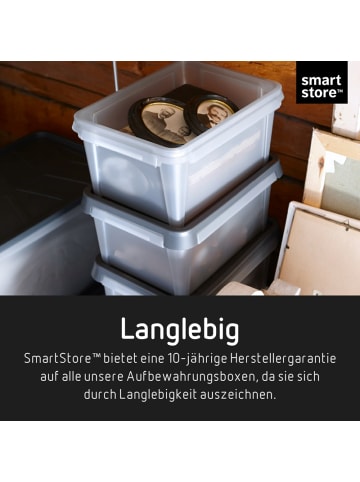SmartStore 4er-Set Aufbewahrungsbox Dry Anthrazit 13L