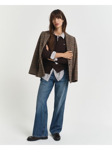 Gant Strickjacke in schoko - 0011
