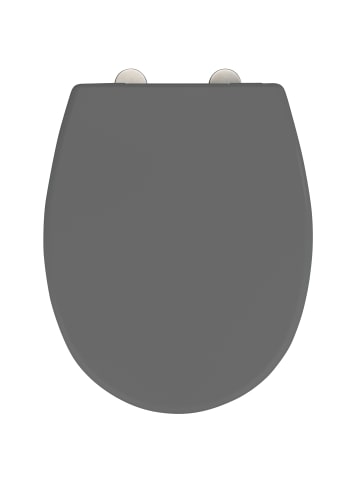 Wenko WC-Sitz VORNO NEO, Duroplast in Taupe, (B) 37 x (L) 46 cm