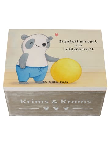 Mr. & Mrs. Panda Aufbewahrungsbox Physiotherapeut Leidenschaft D... in Weiß