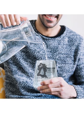 Mr. & Mrs. Panda Glas Axolotl Tequila mit Spruch in Transparent