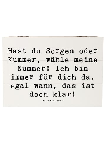 Mr. & Mrs. Panda Aufbewahrungsbox Spruch Trost Nummer mit Spruch in Weiß