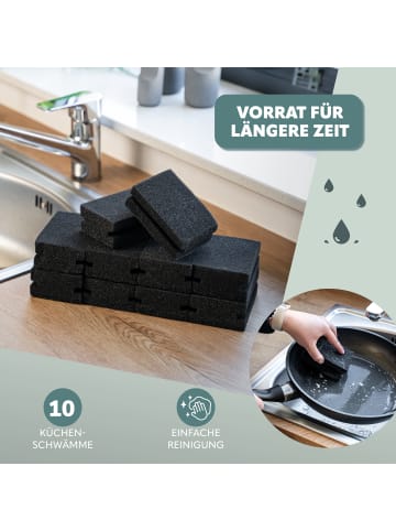 eluno 10-tlgiges Spülschwamm-Set, ca. 10 x 4 x 7 (B/H/T)