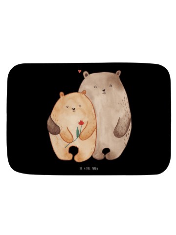 Mr. & Mrs. Panda Badvorleger Bären Liebe ohne Spruch in Schwarz
