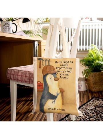 Mr. & Mrs. Panda Tote Bag Wenn Papa es nicht reparieren kann, si... in Weiß