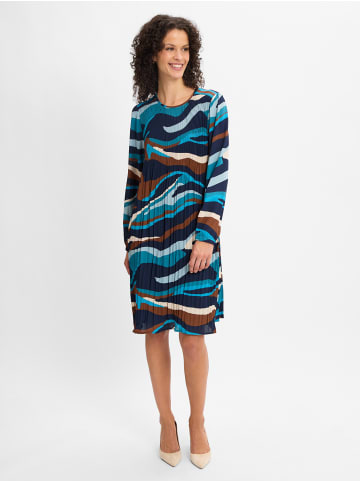 Betty Barclay Plisseekleid in aqua braun - 0001