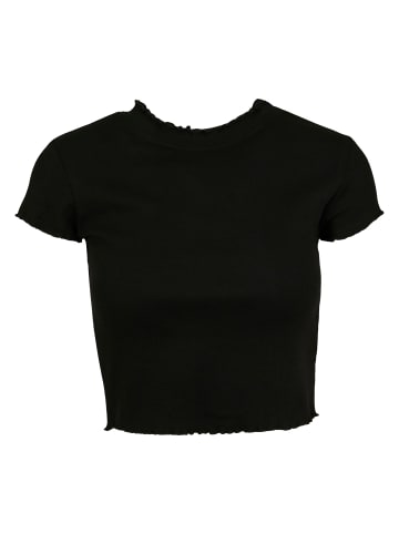 Urban Classics Cropped T-Shirts in black/white