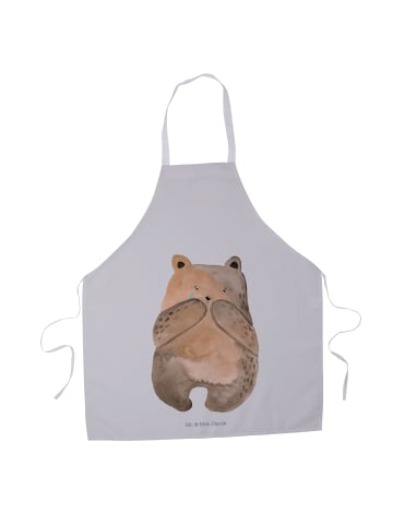 Mr. & Mrs. Panda Schürze Bär Verlust ohne Spruch in Grau Pastell