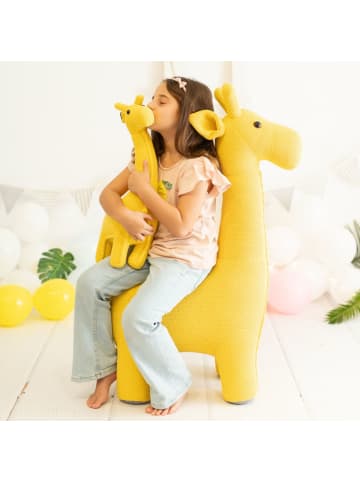 Crochetts 2er-Set Giraffe in Gelbgrün – (B)63 x (H)100 x (T)30 cm