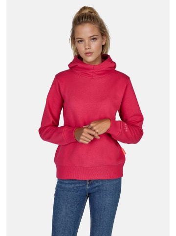 Salzhaut Hoodie VISIT in Beetroot