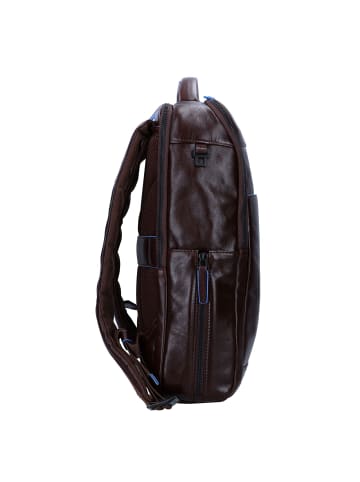 Piquadro B2 Rucksack Leder 41 cm Laptopfach in mahogany