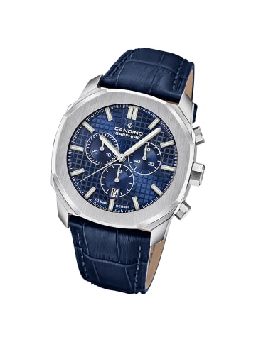Candino Chronograph-Armbanduhr Candino Sport blau groß (ca. 44mm)