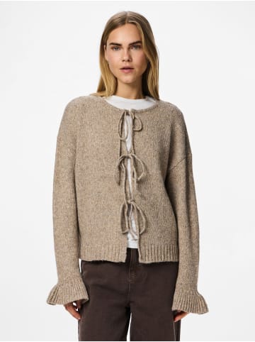 Pieces Strickjacke in Morel