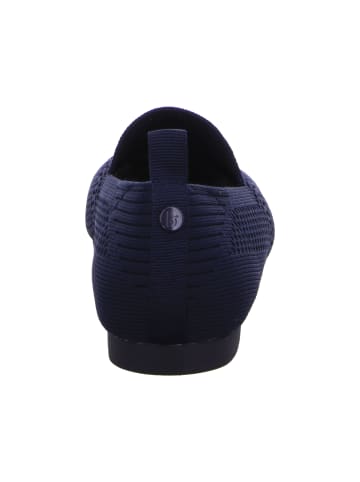 La Strada Slipper in blue knitted