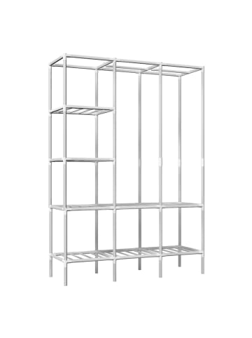 eyepower Schrankregal Apel 128x44,5x178 cm silber