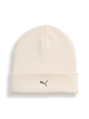 Puma Mütze "Metal Puma Cat High Crown Beanie" in Weiß