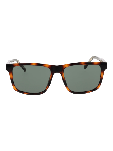 Lacoste Herren Sonnenbrillen Rechteck Havanna