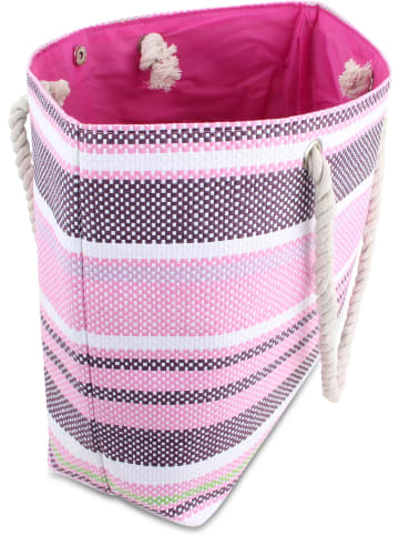 normani Bequeme Sommer-Umhängetasche, Strandtasche in Stripes Pink