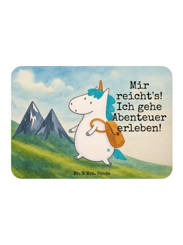 Mr. & Mrs. Panda Magnet Einhorn Bergsteiger Design mit Spruch in Weiß