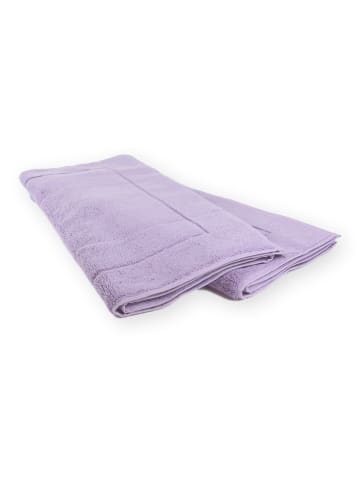 Framsohn 2er Set: Zwirnfrottier Badematte "Easy" in Lavendel (L) 120 x (B) 67 cm
