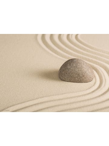 Cover-your-desk.de  Schreibtischunterlage – “Zen Garten mit Stein im Sand“ (L)70 x (B)50 