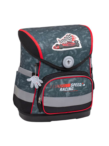 Belmil 4tlg-Set: Schulranzen Red Dots in schwarz – (H)37 x (B) 30 x (T) 19 cm