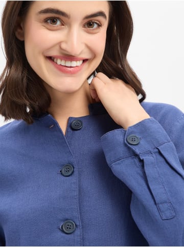 Marie Lund Leinenbluse Emma in indigo