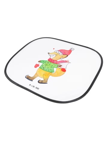 Mr. & Mrs. Panda Sonnenblende Auto Fuchs  Schlittschuhe ohne Spruch in Weiß