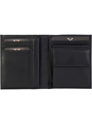 VLD VOi Leather Design Soft Rick Geldbörse Leder 10 cm schwarz
