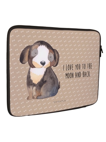 Mr. & Mrs. Panda Hülle Laptop Hund Entspannen mit Spruch in Hundeglück