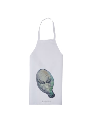 Mr. & Mrs. Panda Kellner Schürze Seekuh Happy ohne Spruch in Weiß
