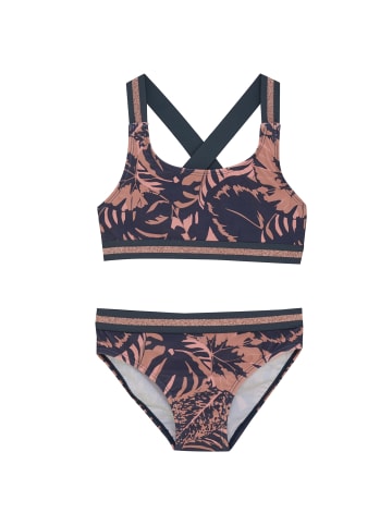Color Kids Bikini Glitzer in Coral Navy