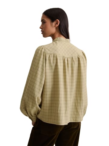 Marc O'Polo DENIM Karo-Bluse A-Shape in Light Green