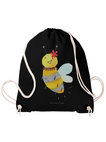 Mr. & Mrs. Panda Tasche Biene Blume ohne Spruch in Schwarz