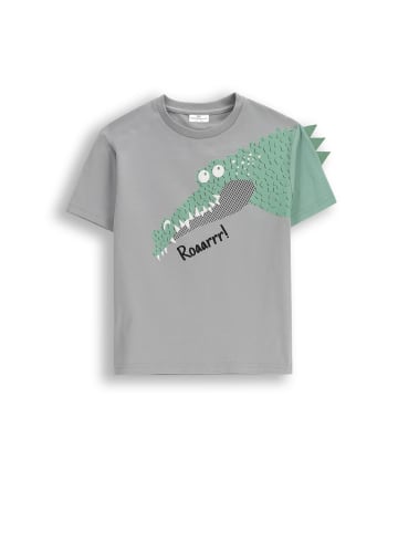 Coccodrillo T-Shirt mit kurzen Ärmeln in grau