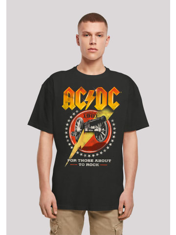 F4NT4STIC T-Shirt ACDC Rock Band Shirt For Those About To Rock 1981 in schwarz