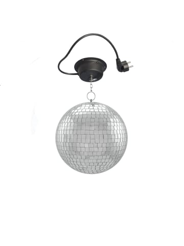 SATISFIRE Spiegelkugel 20cm mit Motor in silber
