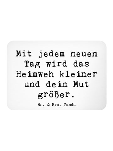 Mr. & Mrs. Panda Magnet Spruch Heimweh überwinden Mut mit Spruch in Weiß
