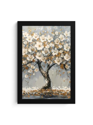 MuchoWow Poster mit Leiste Weißer Baum  (BxH)