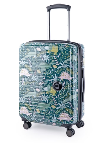 Hauptstadtkoffer Mitte - Handgepäck Bordgepäck-Trolley Koffer, TSA, in DINO FLORAL