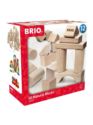 Brio Aktionsspiel Natur Holzbausteine 50Teile Ab 12 Monate in bunt